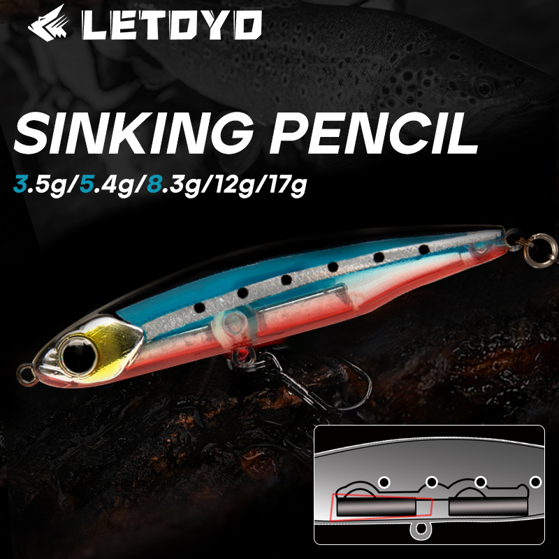 Fishing Lure Spinnerbait - LETOYO غرق قلم رصاص 17 جرام
