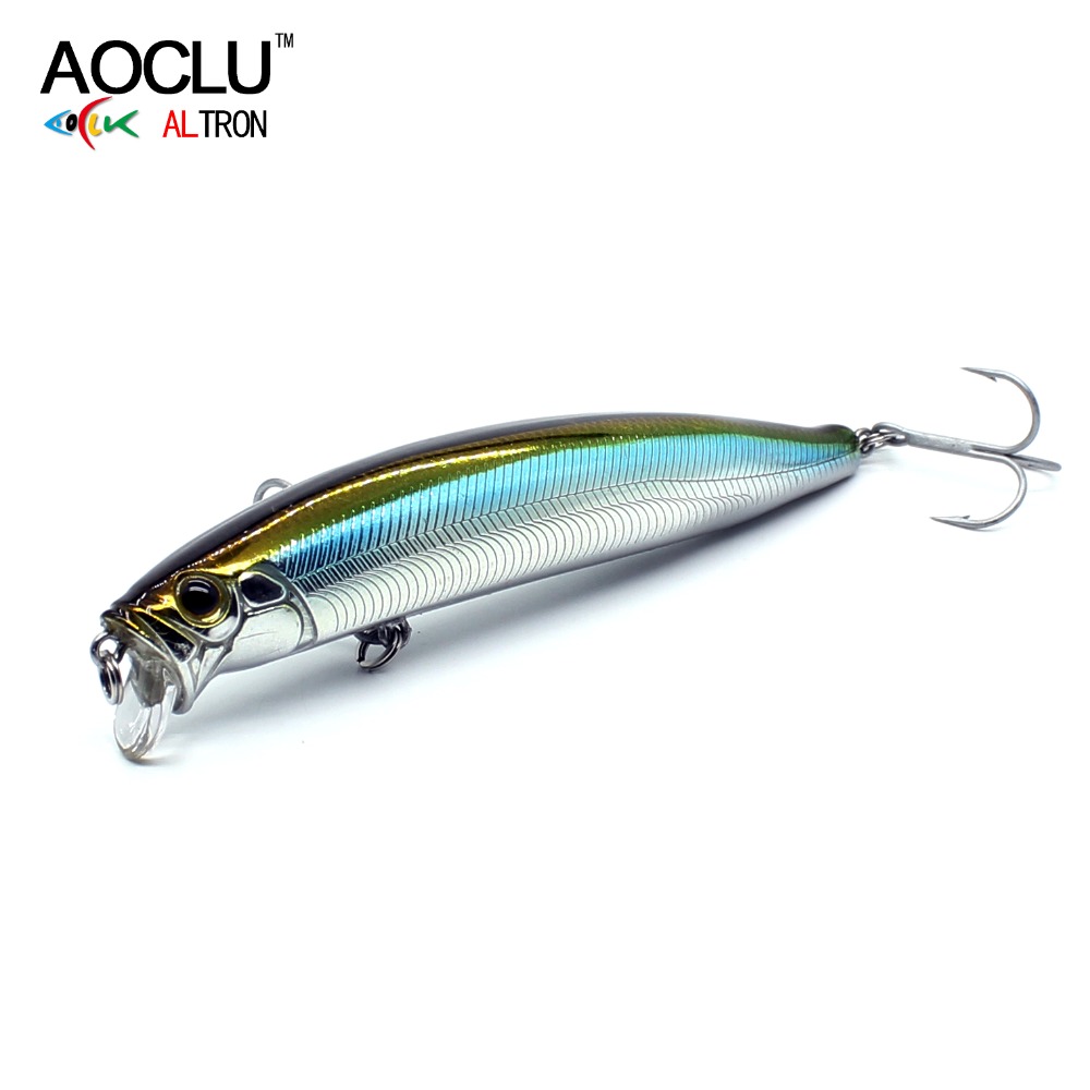 Fishing Lure Topwater - AOCLU Seabass القاتل العائمة المتذبذب 105