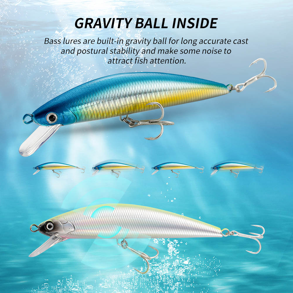 الصيد إغراء غرق البلمة 13 سنتي - مراجعة Fishing Lure Jerkbait وسعره