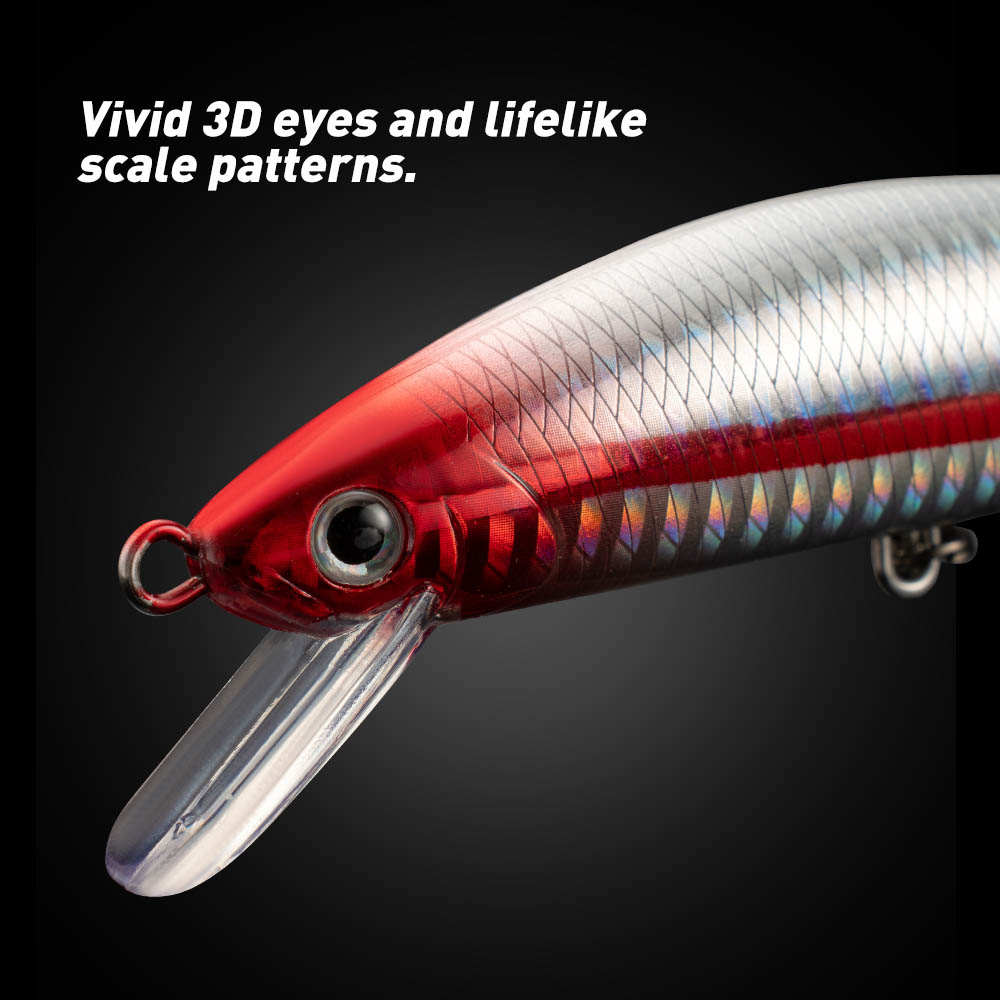 الصيد إغراء غرق البلمة 13 سنتي - مراجعة Fishing Lure Jerkbait وسعره
