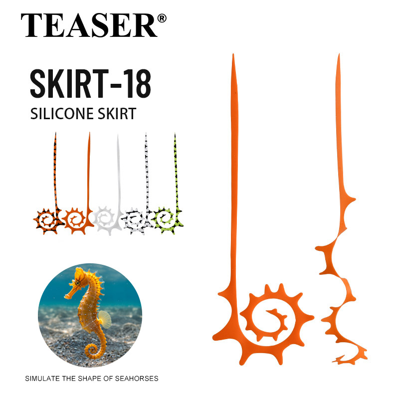 TEASER 5 قطع SKIRT-18 145mm تن - مراجعة Fishing Lure Jig وسعره