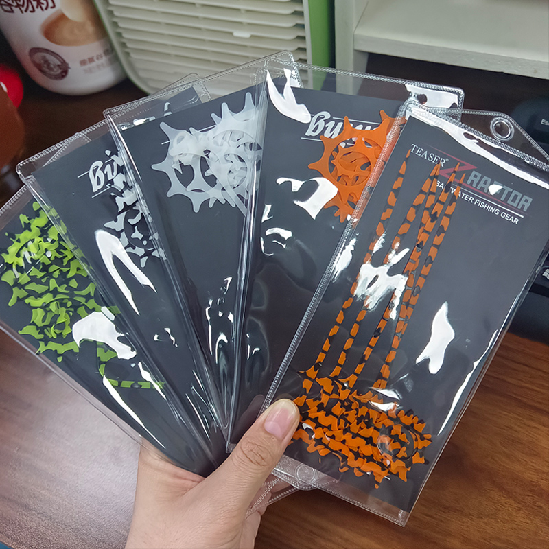 TEASER 5 قطع SKIRT-18 145mm تن - مراجعة Fishing Lure Jig وسعره
