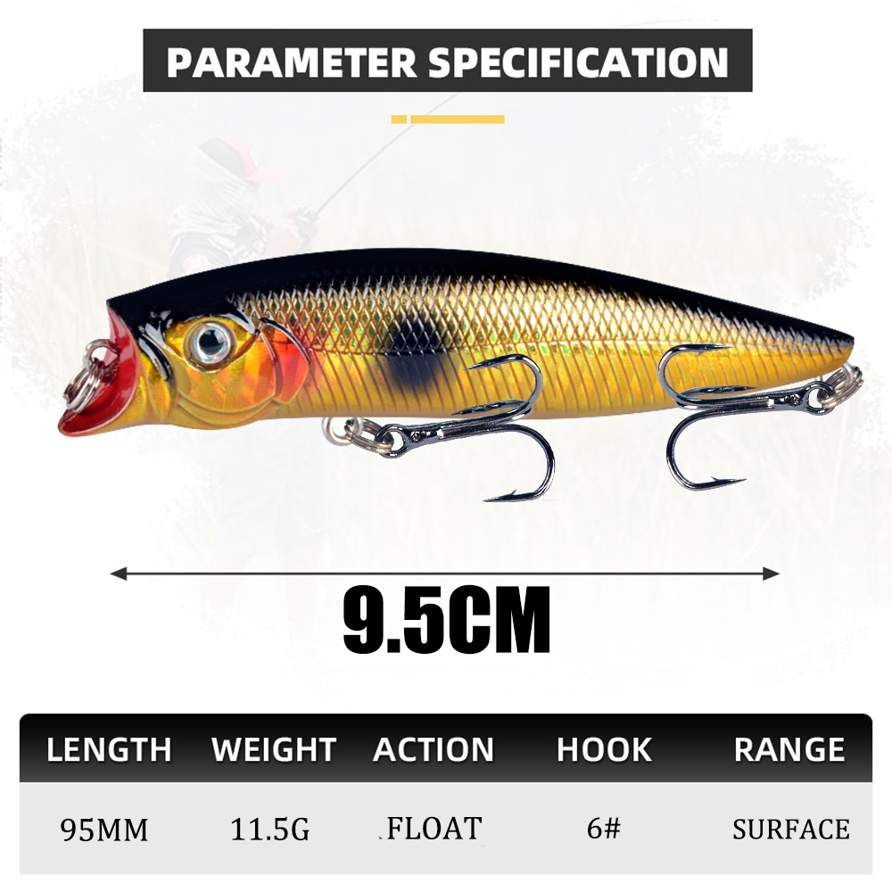 1 قطعة الصيد السحر عالية الجود - مراجعة Fishing Lure Topwater وسعره
