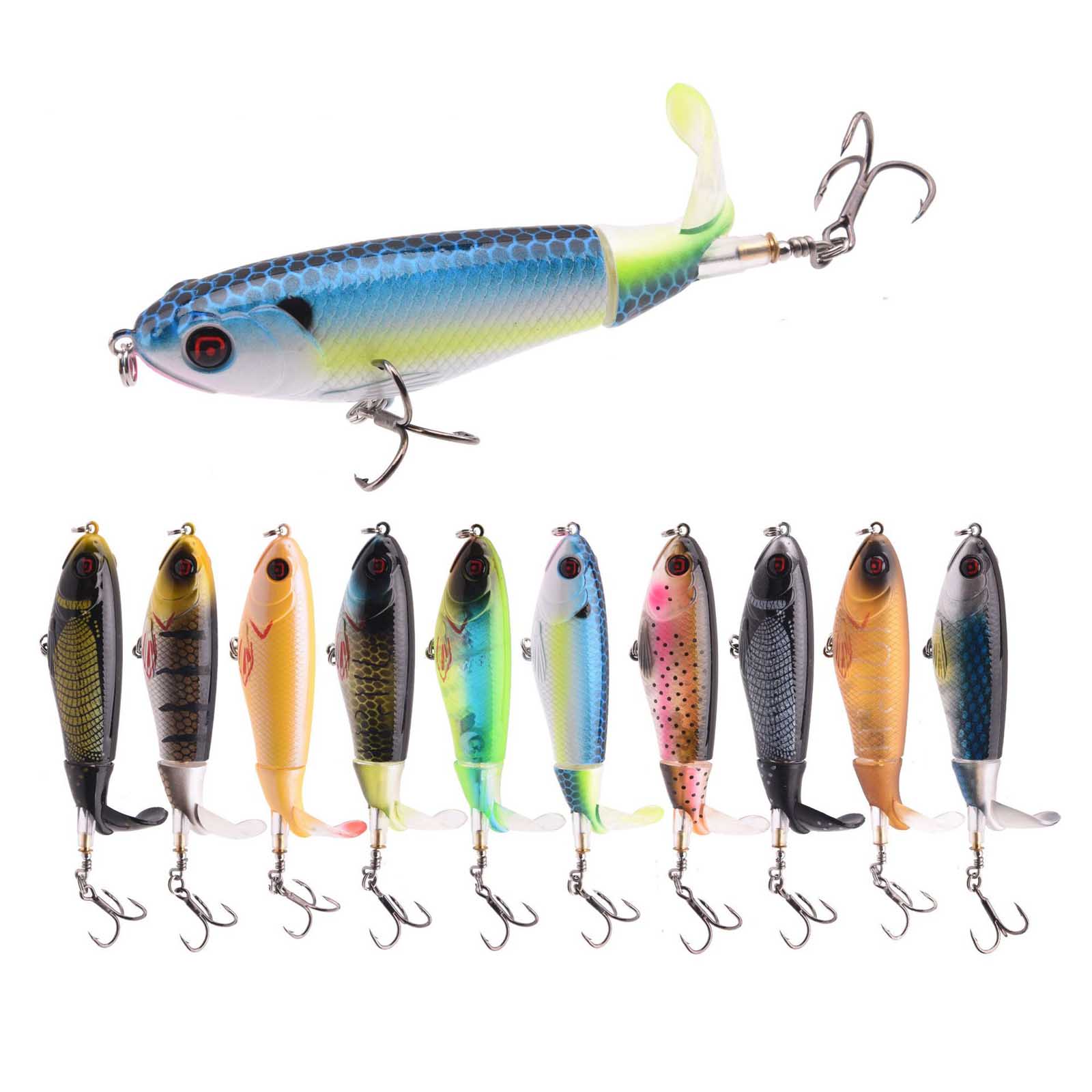 طعم صيد سمك البوبّر الصلب متعد - مراجعة Fishing Lure Topwater وسعره