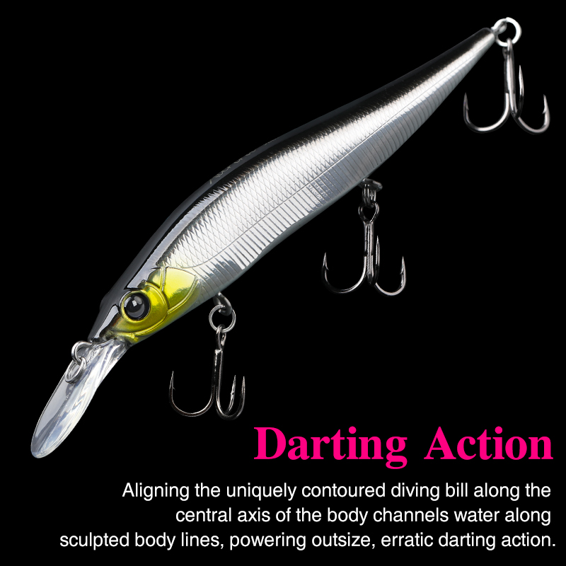 TSURINOYA تعليق البلمة Jerkbai - مراجعة Fishing Lure Jerkbait وسعره