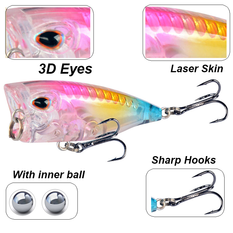 YUCONG 1 قطعة بوبر صغير الصيد  - مراجعة Fishing Lure Topwater وسعره