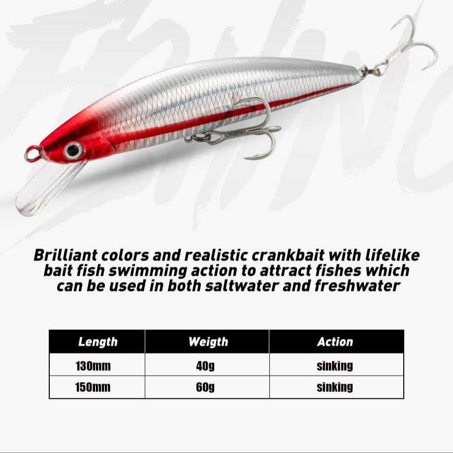 طعم صيد يغرق أسماك البلمة 13 5 - مراجعة Fishing Lure Jerkbait وسعره