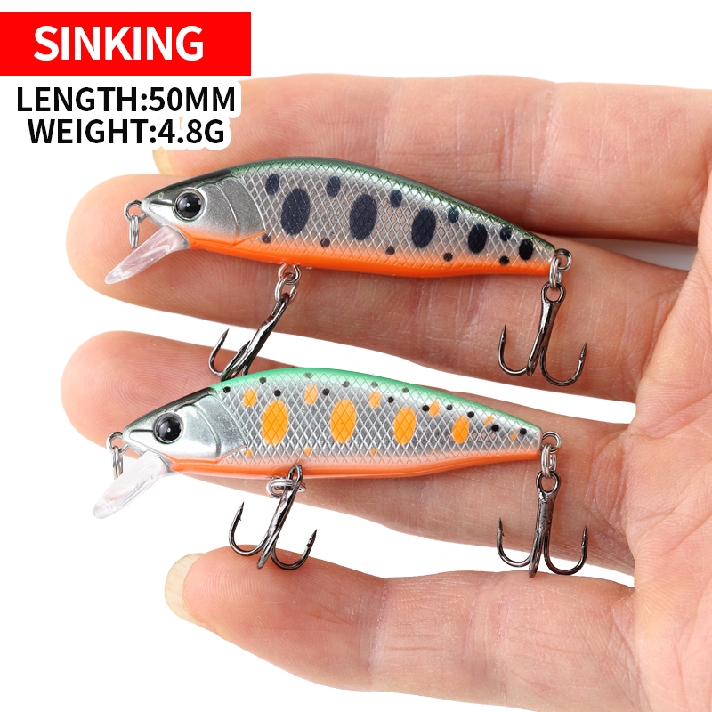 5cm4.8g غرق أسماك الصيد إغراء  - مراجعة Fishing Lure Jerkbait وسعره